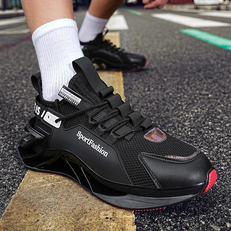Chaussures de course pour homme : nouvelles baskets en maille respirante, semelle antidérapante et résistante à l'usure, pour le sport quotidien, tendance, mode et décontractées