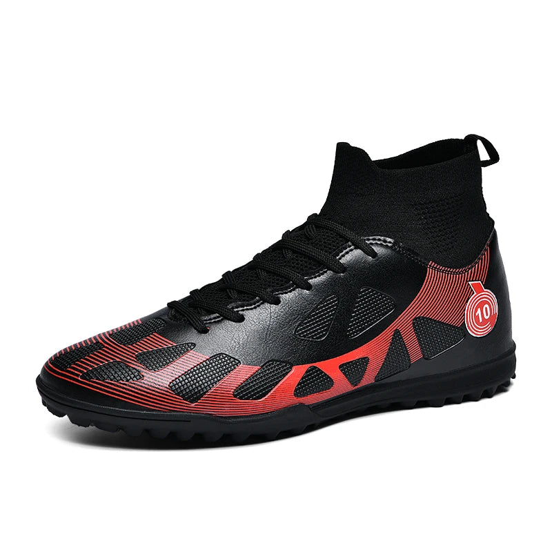 Professional Sports Football Shoes TF Broken Nail Teenagers Durable Wear Resisting Training Shoes Adult High-Tops Soccer Shoes