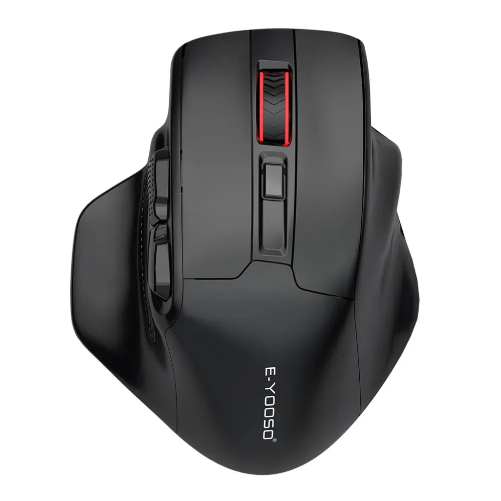 E-YOOSO X-31 Pro USB гейминг мишка с голяма опора, Bluetooth 2.4G безжична връзка, PAW3212, 4800 DPI, за геймъри, компютър, лаптоп и PC