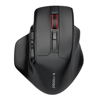 E-YOOSO X-31 Pro USB гейминг мишка с голяма опора, Bluetooth 2.4G безжична връзка, PAW3212, 4800 DPI, за геймъри, компютър, лаптоп и PC