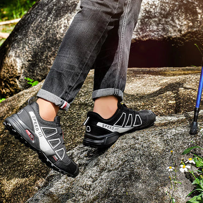 Chaussures de randonnée pour homme, imperméables, à lacets, pour le plein air ; chaussures de sport ; chaussures de vélo décontractées pour femme ; chaussures d'entraînement tactiques antidérapantes pour le terrain