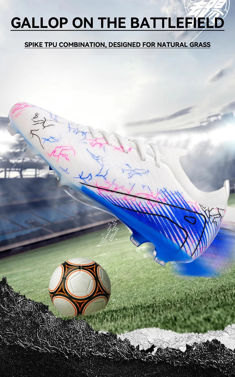 Chaussures de football pour homme en gros, crampons, baskets antidérapantes, chaussures d'entraînement de football, qualité supérieure FG, livraison directe, unisexe, adulte