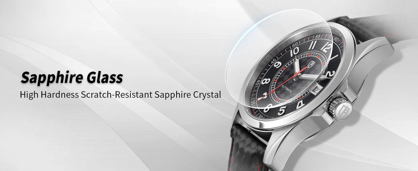 BERNY Automatic Mechanical Watches for Men 38mm Super Luminous PT5000 ST2130 High Precision Luxury Sapphire Wristwatch Easy Read