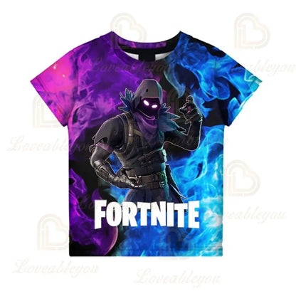 Fortnite Victory Game 3D-T-Shirt für Babys, Harajuku-T-Shirt für Kinder, süße Battle-Royale-Hero-Oberteile für Jungen und Mädchen