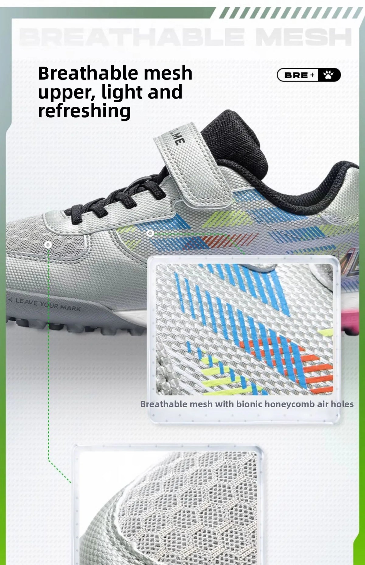 Chaussures de football pour enfants Kelme Tf Nail pour élèves du primaire – Chaussures de football à cinq sur gazon artificiel