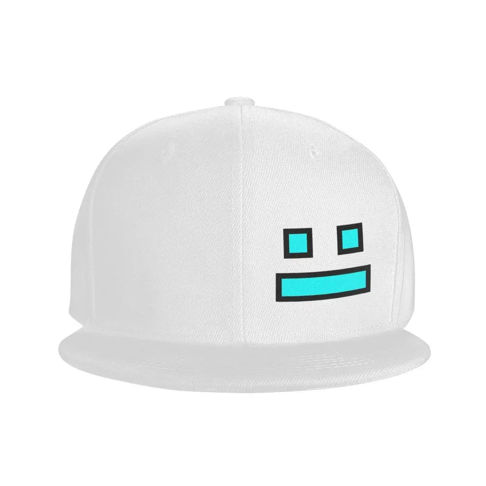 Videoherní kšiltovky Geometry Dash pro muže i ženy, nastavitelné kšiltovky, hiphopové kšiltovky, casquette