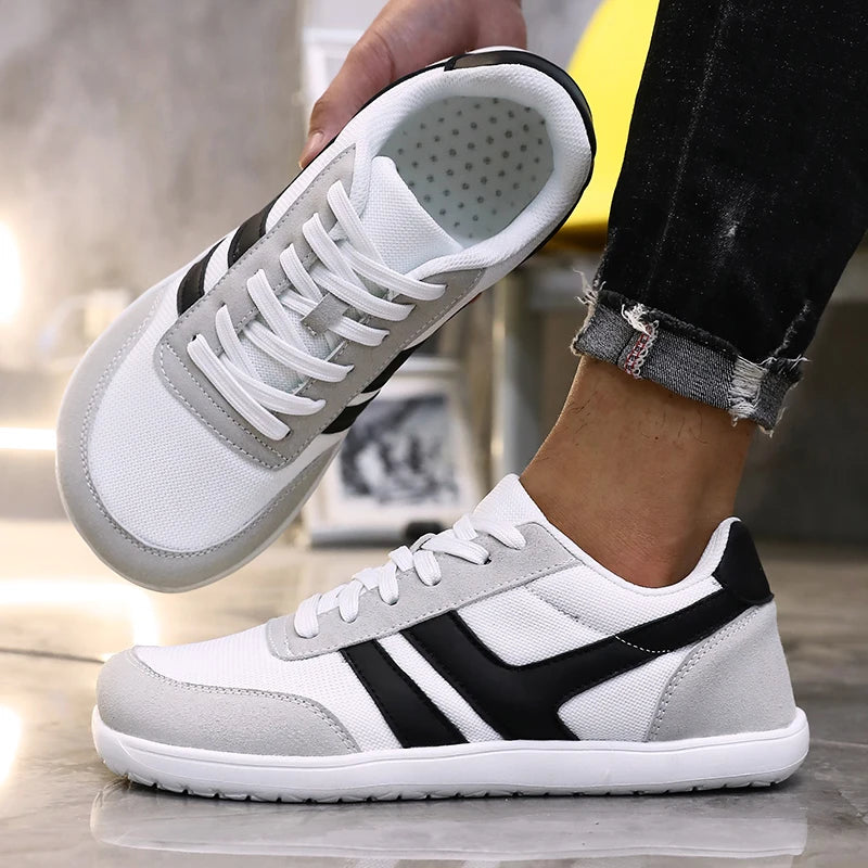 Tenis De Hombre Wide Toe Box Barefoot Shoes Minimalist Breathable Comfortable Outdoor Walking Shoe Sports Casual Blue Shoes 2025