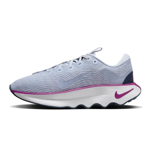 Nike Wave Damen-Laufschuhe mit dicker Sohle, Dämpfung und abriebfestem Trainingsdesign, neues Modell Motiva, einzigartige Profilsohle, komfortables Laufgefühl, Outdoor-Sportschuhe, Grau, Rosa, Marineblau, modische Farben, Wave-Sohle