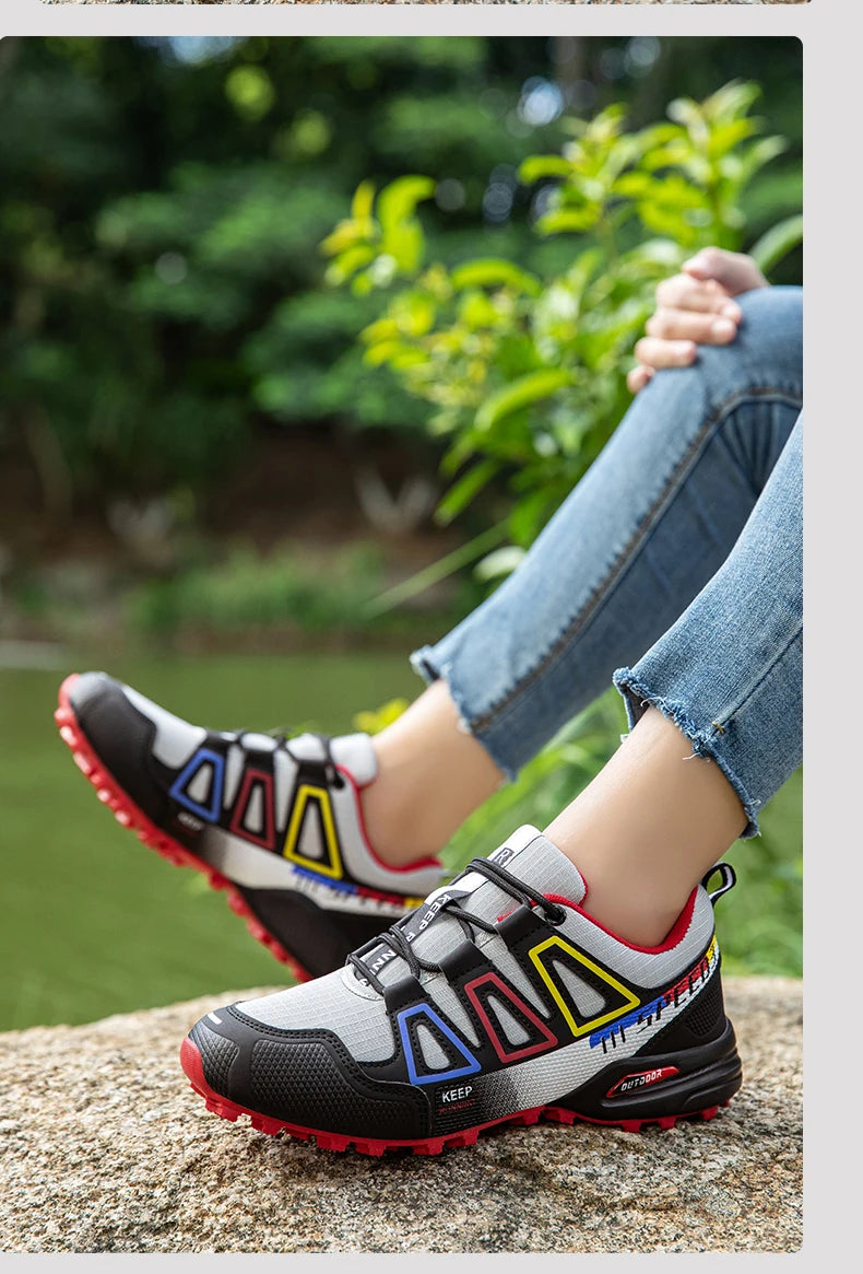 Chaussures de randonnée pour homme, chaussures de sport outdoor, chaussures de randonnée à lacets, chaussures de randonnée et de sport pour femme, chaussures de sport tactiques antidérapantes pour la chasse
