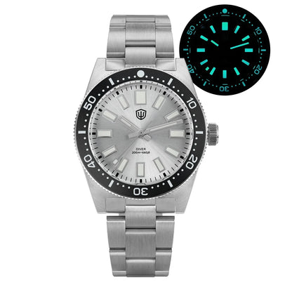 Watchdives WD1965 Luxury Men's Watch VH31 Sweep Second Quartz Movement 38mm Watch Night Light 20Bar Waterproof Watches