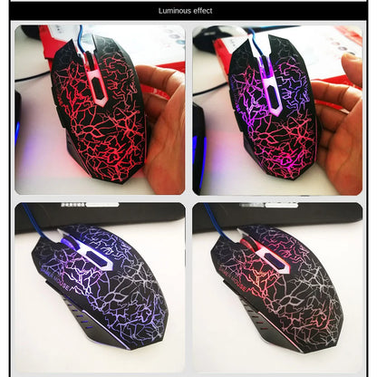USB Wired Mouse Mouse Gamer LED Computer Gaming Mouse Colorful Professional Ultra-precise Game For Dota 2 For LOL Gamer 2400 DPI