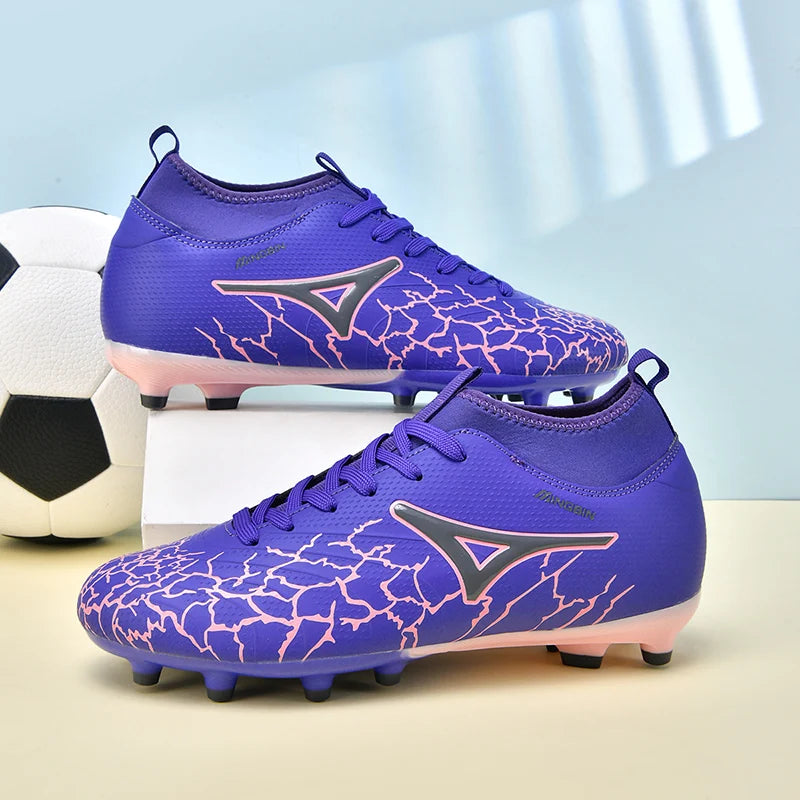 Chaussures de football pour hommes, crampons pour gazon naturel, chaussures de football unisexe, crampons longs « Society Spikes » FG, chaussures de football professionnelles, Chuteira