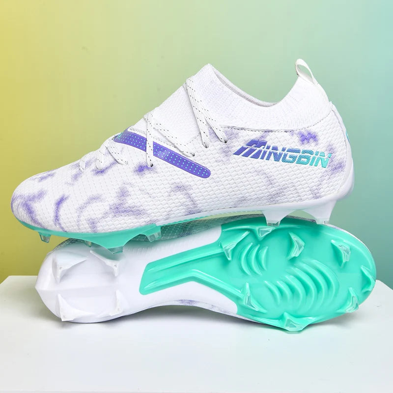 Chaussures de football pour homme, chaussures de foot professionnelles, crampons, futsal, femmes, unisexe, ultralégères, de haute qualité, baskets TF/FG