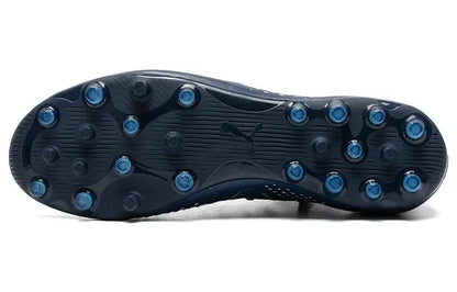 Chaussures de football Puma Future Match, bout rond, confortables, MG (crampons courts en caoutchouc), amortissantes, durables, respirantes, 107373-03