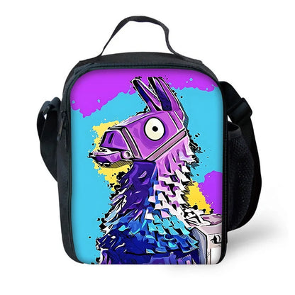 Borsa termica Classic Game Fortnites per bambini, capiente, per ragazzi, ragazze e studenti, ideale per picnic all’aperto, riutilizzabile come lunch box isotermico