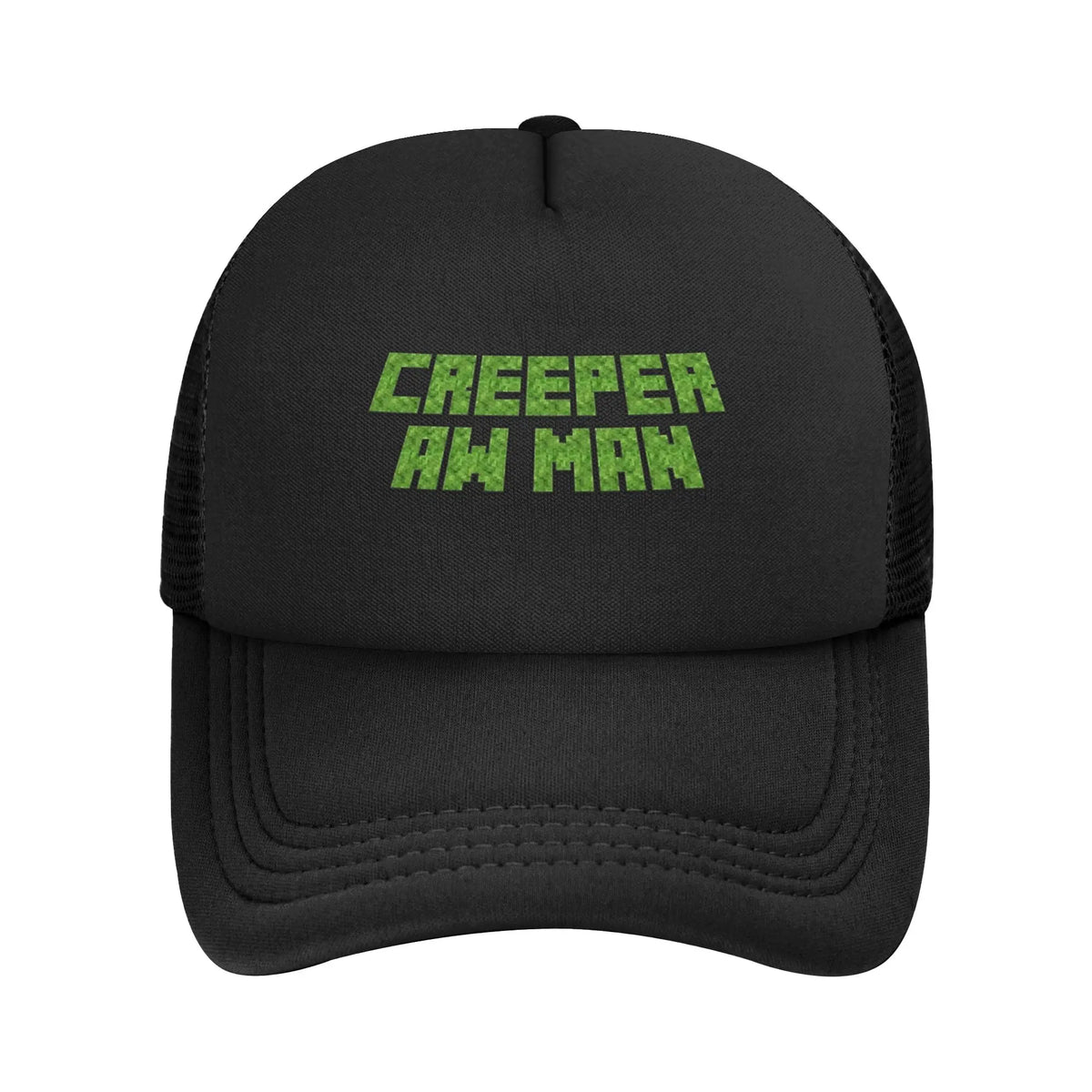 krępy poszukiwacz przygód odkrywa potwora Creepersa za sobą Czapka z daszkiem Czapki przeciwsłoneczne Czapki z regulowanym zapięciem typu snapback Czapka baseballowa z siateczką