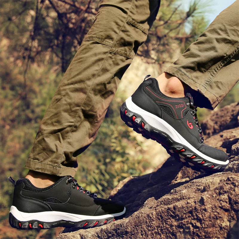 Zapatos de piel para hombre, calzado casual para hombre, zapatillas de primavera, otoño e invierno, calzado masculino tipo tenis, ligero para caminar