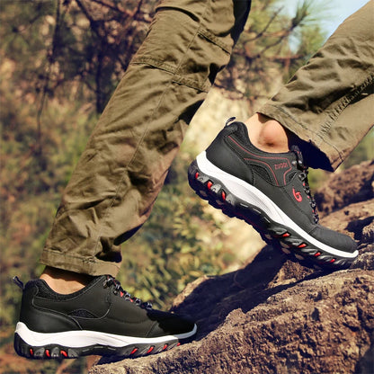 Zapatos de piel para hombre, calzado casual para hombre, zapatillas de primavera, otoño e invierno, calzado masculino tipo tenis, ligero para caminar