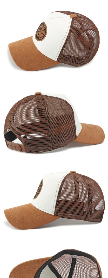 Korean Version Mesh Baseball Cap Men Women Summer Spring Sunscreen Shade Sun Hat Casual Versatile Hard Top Women Suncap Male