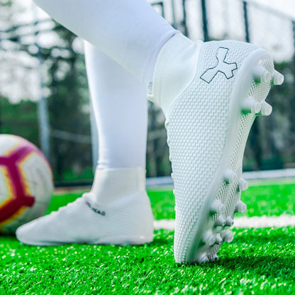 Chaussures de football de qualité pour hommes, chaussures de football résistantes pour garçons, chaussures de football légères pour enfants, baskets d'entraînement de futsal, crampons de football