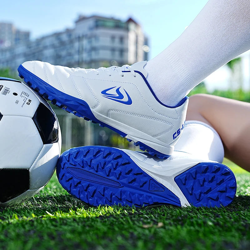 Zapatillas deportivas unisex de talla grande para entrenamiento y juego, para adultos, interior, exterior y césped, jóvenes y estudiantes, calzado de fútbol 39-45#