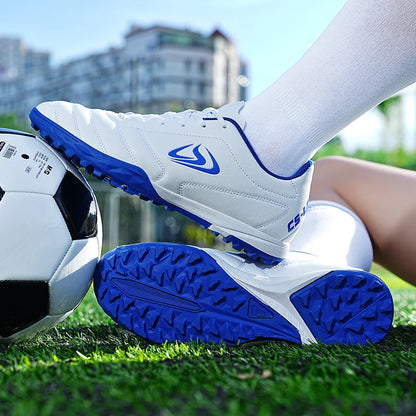 Zapatillas deportivas unisex de talla grande para entrenamiento y juego, para adultos, interior, exterior y césped, jóvenes y estudiantes, calzado de fútbol 39-45#