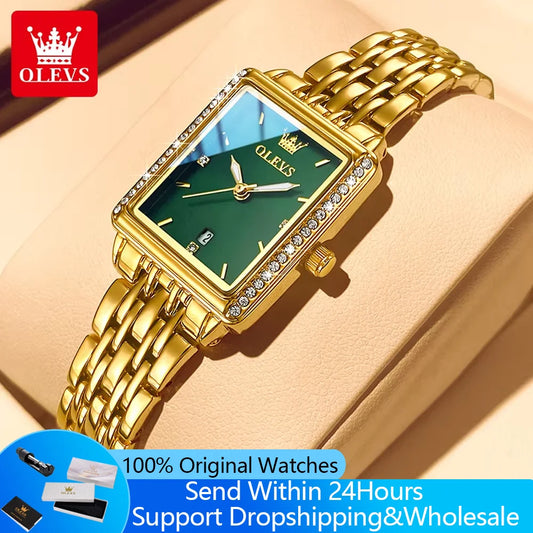 OLEVS 9995 Women's Watch Luxury Elegant Quartz Ladies Wristwatch Top Brand Waterproof Luminous Date Original Watch For Women