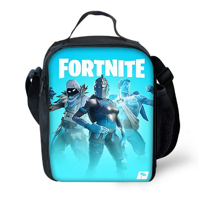 Hot Game FortniteS Child Insulated Large Capacity Bag for Boy and Girl Student Outdoor Picnic Resuable Thermal Cooler Lunch Box