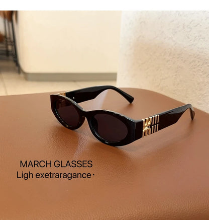 Módní oválné sluneční brýle pro ženy a muže, trendy a stylové sluneční brýle, dámské, streetové, retro, prémiové brýle, Gafas De Sol, UV400