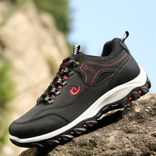 Sapatilhas de Caminhada EVA para Homem, Impermeáveis, Antiderrapantes, em Couro, para Desporto ao Ar Livre, Campismo, Corrida e Jogging, Novidade 2025