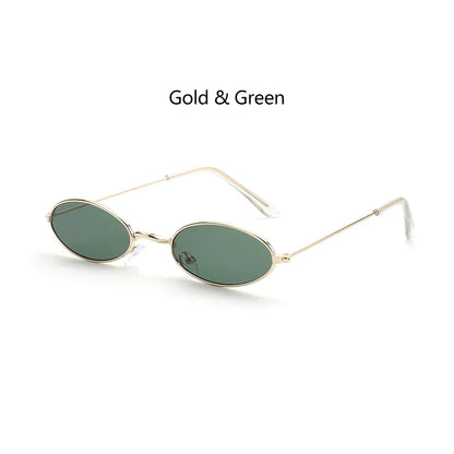 1PC Unisex Retro Small Frame Oval Sunglasses UV400 Fashion Design Sun Glasses Summer Vintage Shades Eyeglasses Accessories