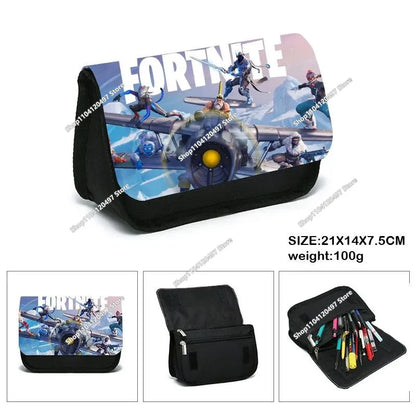 3pcs/set Fortnite Game Backpack Anime Cartoon Large Capacity Student Shcool Bags Pencil Bag Kawaii Lunch Bag Birthday Gifts