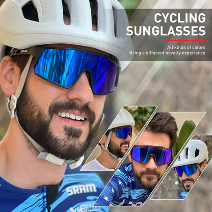 Cyklistické brýle Kapvoe, cyklistické brýle, outdoorové sluneční brýle s ochranou UV400, sportovní brýle s integrovanou korekcí krátkozrakosti, brýle na horská kola (MTB)