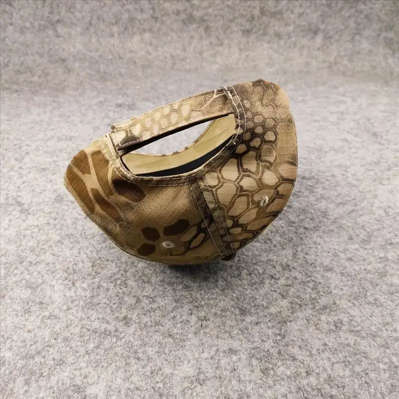 Atmungsaktive Sommer-Baseballkappe aus Mesh für Herren, für große Kopfgrößen, verstellbar, Freizeitkappe, Camouflage-Design, Outdoor-Dschungelkappe, Herren, 62 cm