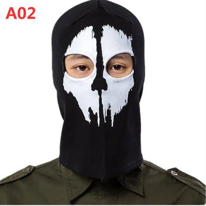 Night light cycling mask; Call of Duty Skull Mask; CS Headset; Deadpool Merchandise Warm Mask; Halloween Fun