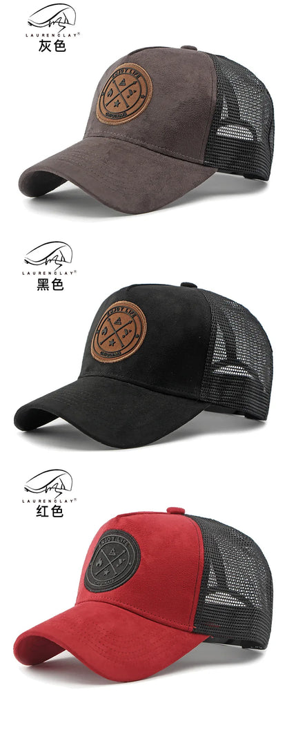 Korean Version Mesh Baseball Cap Men Women Summer Spring Sunscreen Shade Sun Hat Casual Versatile Hard Top Women Suncap Male