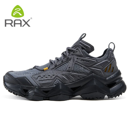 RAX winter men's and women's hiking shoes snow boots waterproof leather sports shoes super warm men's boots outdoor work shoes