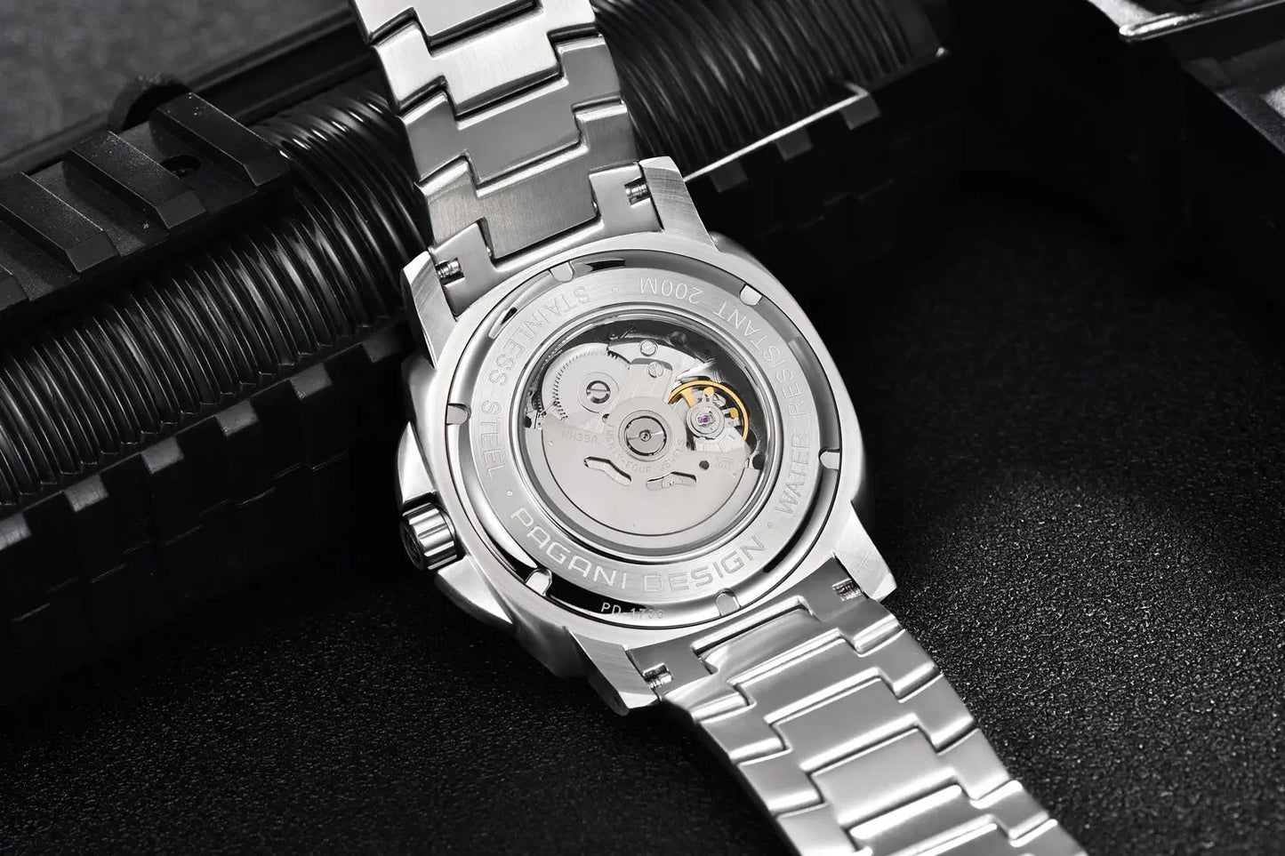 PAGANI DESIGN 2026 Original 43MM Men's Automatic Mechanical Watch NH39 200M Waterproof AR Sapphire Mirror Watches For Men