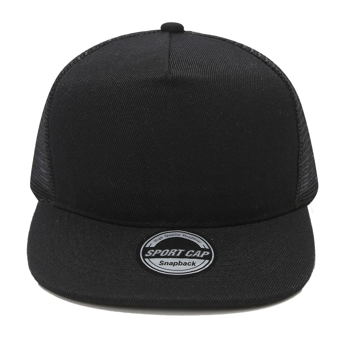 New style hip-hop baseball cap, best-selling, sun protection cap for beach, duckbill cap, light blue flat brim mesh cap