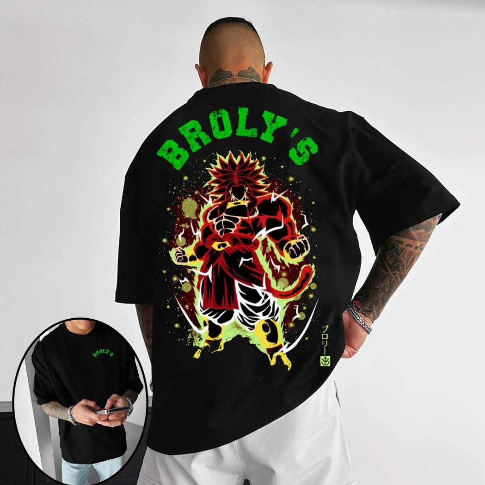 Dragon Ball Men's and Women's T-shirt Vegeta Anime Brand Design Sense Tee Summer Spring Boy's Short Sleeves Parent-child Outfits