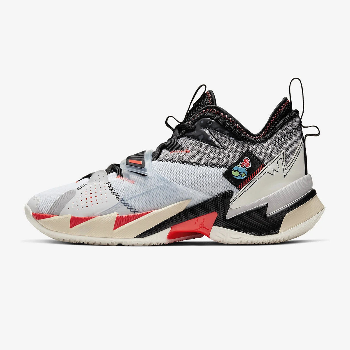 Nike Original JORDAN Herren-Basketballschuhe, Mid-Top, gepolstert, strapazierfähig, CD3002-101