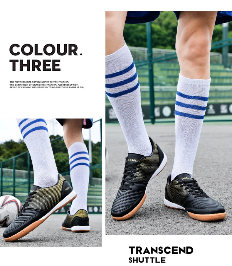 Chaussures de futsal pour homme - Chaussures de futsal professionnelles - Chaussures de football antidérapantes pour homme - Chaussures de football d'origine pour terrain dur - Chuteira Society Futebol