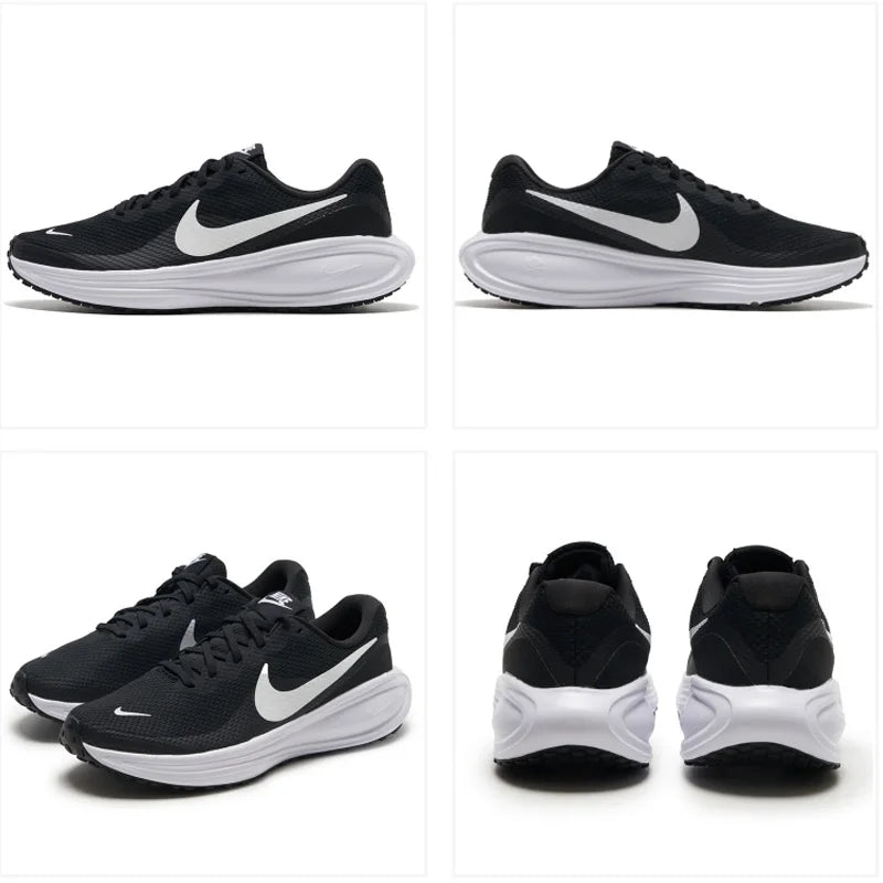 Chaussures de course Nike Revolution 8 Mesh respirantes pour homme, noir et blanc, HJ9198-003