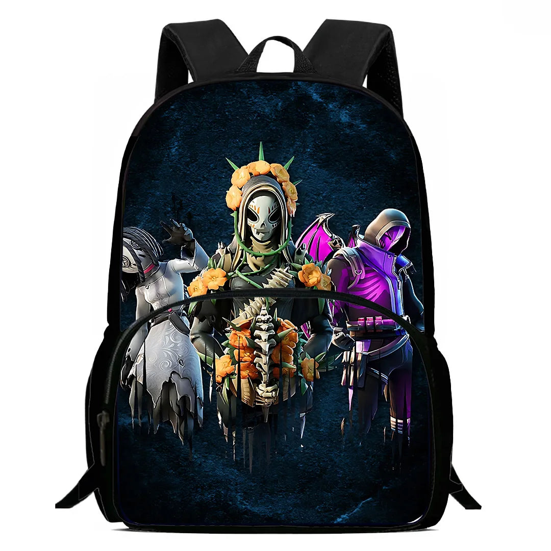 Classic Game FortniteS Child Backpacks Lunch Bag Pencil Case Pupil Large Capacity School Bags For Boy Girl Best Gift