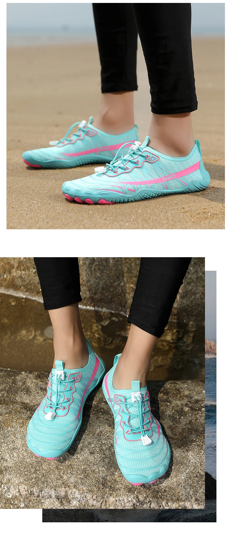 Wasserschuhe, Barfuß-Strand-Sportschuhe, hochwertige rutschfeste Schwimmschuhe, Fünf-Finger-Freizeit-Sportschuhe, Unisex