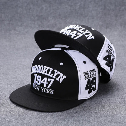 Boné de basebol unissexo com letras bordadas, estilo verão, marca tendência, ajuste traseiro, chapéu hip hop outdoor ajustável para homem e mulher, casual