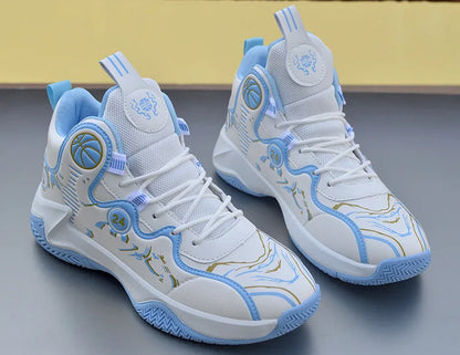 Sales Basketball Shoes Men High-top Sports Outdoor Cushioning Hombre Athletic Male Shoes Comfortable White Sneakers zapatillas