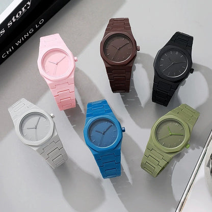New Fashion Men Luxury Calendar Watch Women Business Casual Quartz Watches Sports Plastic Watch Students Watches Reloj Hombre