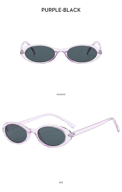 Malé oválné sluneční brýle pro ženy a muže, trendy, vintage, hip hop, kočičí oči, dámské, leopardí, černé, punkové, UV400, Oculos