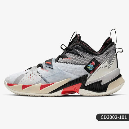 Nike Original JORDAN Herren-Basketballschuhe, Mid-Top, gepolstert, strapazierfähig, CD3002-101